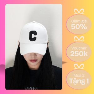 Mũ lưỡi trai nữ đẹp thời trang phong cách Hàn Quốc